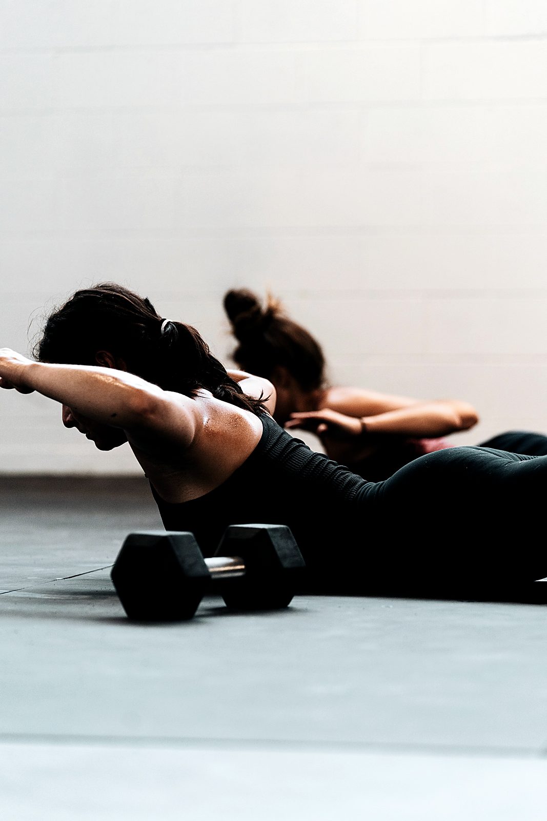 Clients training in a focused personal training session